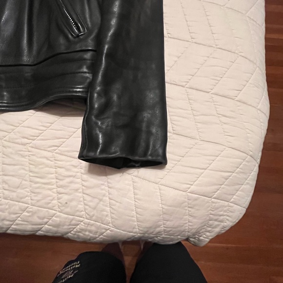 Vanson Leather black motorcycle jacket size 52 - Made IN MA USA - Picture 11 of 16